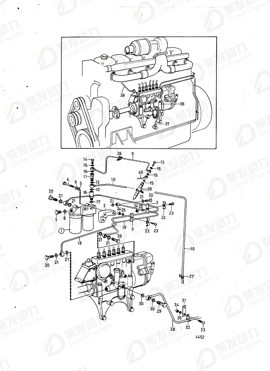 VOLVO Hollow screw 74034 Drawing